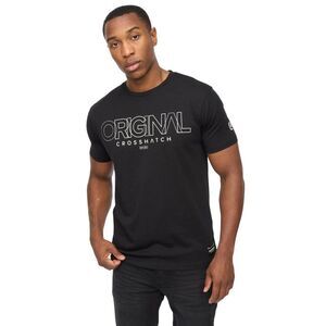 Crosshatch Mens Carrimoore T-Shirt / Black